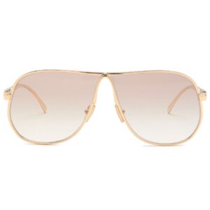 Fashion Luxury Gold Metal Sunglasses 3925