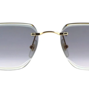 Rimless Gold Frame Sunglasses 7735