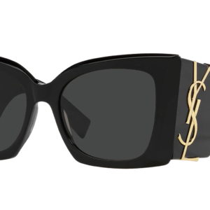 Lunettes de soleil déclaration noires luxe 3759