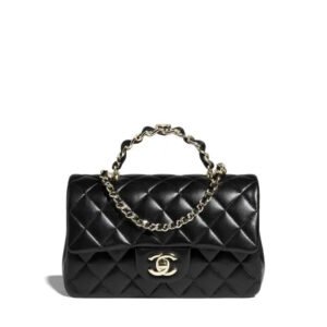 Mini sac à main matelassé classique avec poignée supérieure 2918