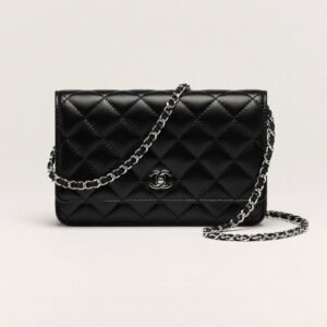 Mini sac wallet à chaîne noir 4721