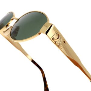 Lunettes de soleil tendance pour femmes - verte