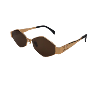 Lunettes de soleil monture luxe métal doré 7741